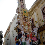 Giglio dell'Ortolano in sosta in piazza P. Maggio (For''o largo); anno 2007.
