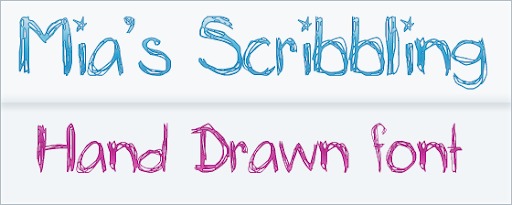 Mia's Scribblings- Free Hand Drawn Font Mia's Scribblings- Free Hand Drawn Font