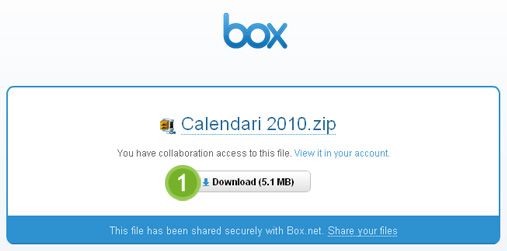 Scarica calendario 2010