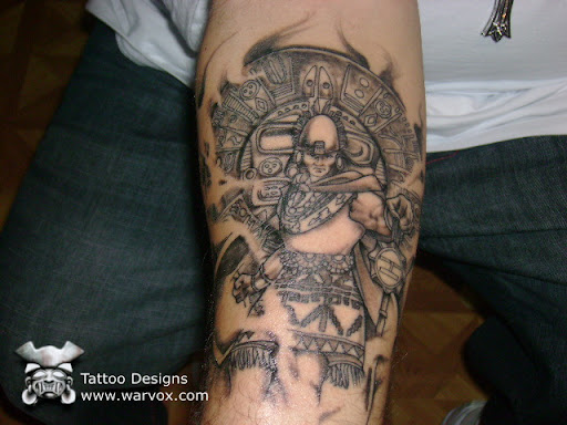  Pre Hispanic Mexican tattoos, inspired by Mayan, Inca and Aztec art 