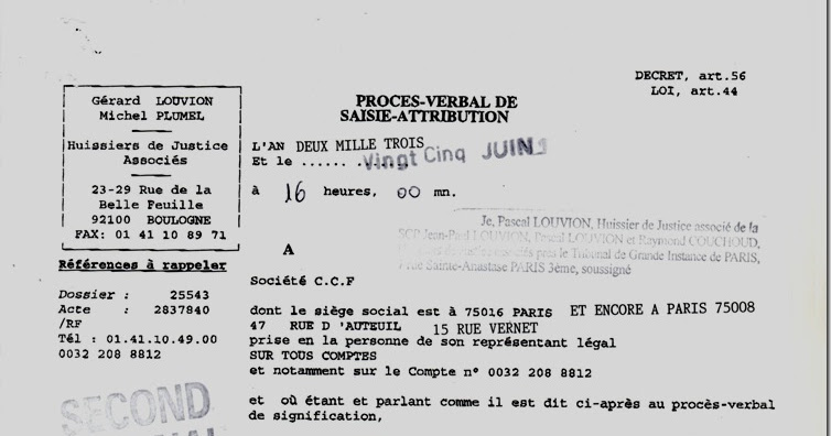 Itératif Commandement Aux Fins De Saisie Vente