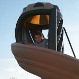 Having fun on the slide