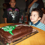 Blowing the candle on one try!