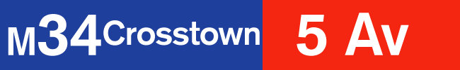 M34: Crosstown: Fifth Avenue.