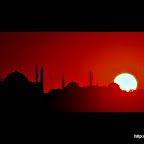 istanbul-turkey-mosque-sunset-red