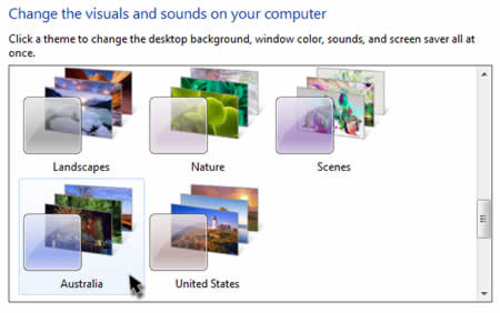 Windows 7 Hidden Themes Personalization