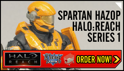 Mcfarlane Toys Halo Reach Action Figures Spartan Hazop Gold Steel