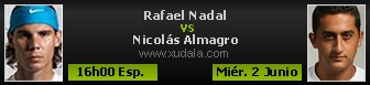 Rafael Nadal vs Nicolas Almagro en vivo