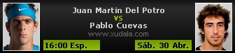 Juan Martin Del Potro vs Pablo Cuevas