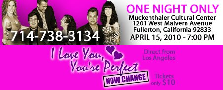 I Love You, You're Perfect, Now Change:  One Night Only