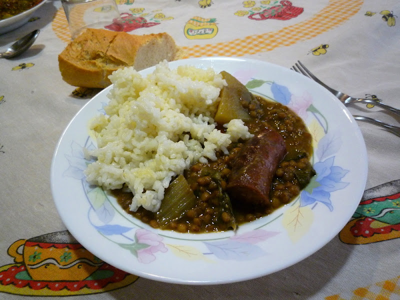 lentejas, レンズ豆, lentils, Spanish food, スペイン料理