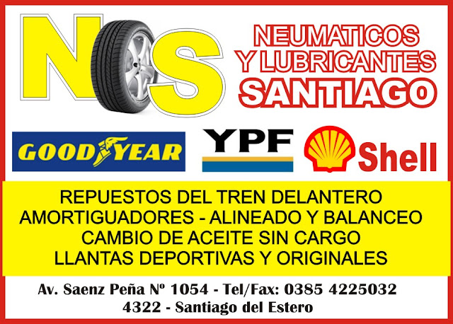 Neumáticos Santiago - Saenz Peña 1054 - Santiago