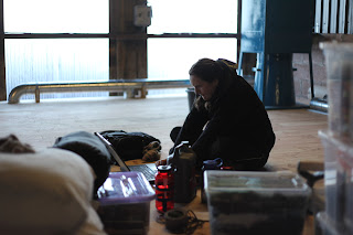 Louise making some lists