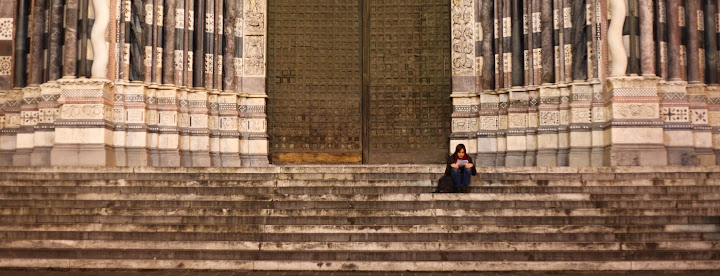 Citadel steps. Man or woman? Your guess is as good as ours.