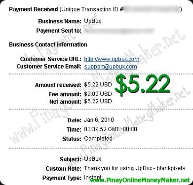 UpBux Payment Proof 2010.01.06 UpBux Payment Proof 2010.01.06