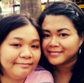 Mai & I at Eastwood - Mahangin sa labas Hehehe