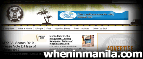 WhenInManila.com - Top 10 Emerging Influential Blog 2010
