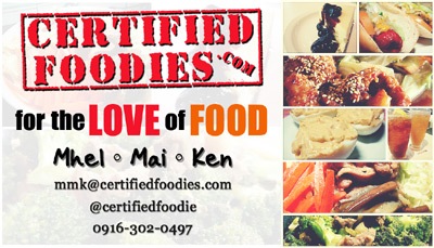 Certified Foodies Blogger Card - JustAnotherPixel.net