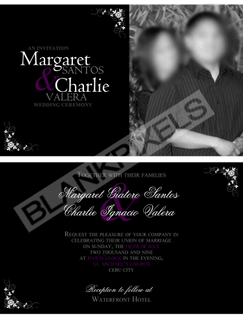 Wedding Invite Sample - JustAnotherPixel.net