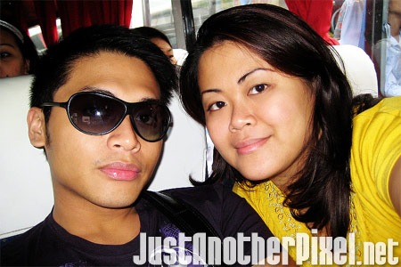 Me with my brother Kenneth aboard Five Star bus on our way to Pangasinan - JustAnotherPixel.net
