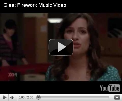 I super love this version of Firework by Lea Michele who plays Rachel Berry 