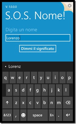 sos nome