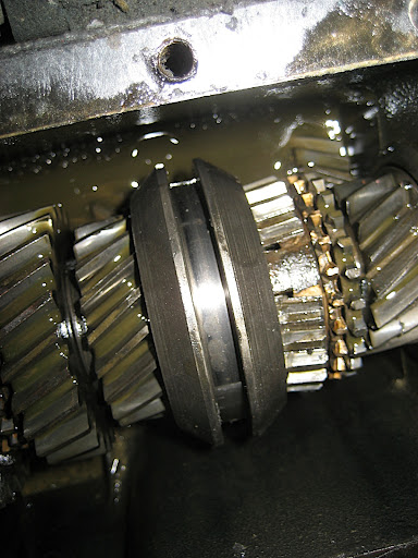Inside of the gearbox
