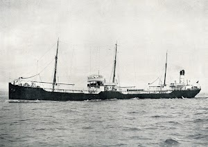 Fig 1.- The Twin-screw Motor-driven Oil Tanker SEBASTIAN, on trial. Photo Frank & Sons, So. Shields. THE SHIPBUILDER 1914.jpg