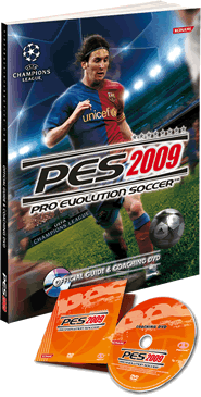 PES 2009 OFFICIAL GUIDE and COACHING DVD, KONAMI