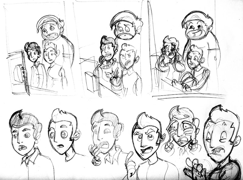 Comic Process Sketches