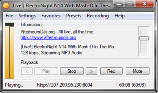 Screenshot of Screamer Radio v0.4 Screenshot of Screamer Radio v0.4
