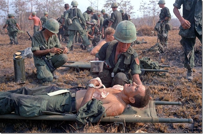 MEDICS TREAT WOUNDED