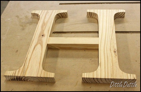 DIY Wood Letter cut outs
