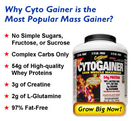 Gain High Quality Weight and Muscles with Cyto Gainer