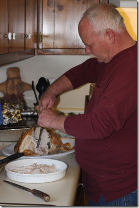 carving the turkey