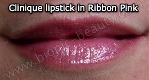 Clinique's Butter Shine Lipstick in Ribbon Pink