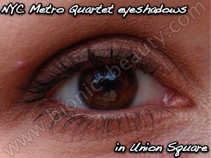 New York Color cosmetics - eyeshadow look in Union Square
