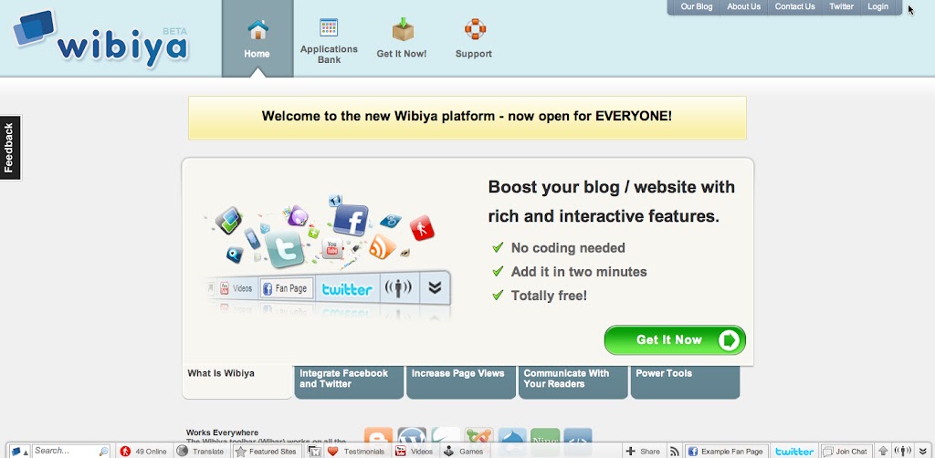 Wibiya Social Media