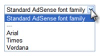 font-for-adsense