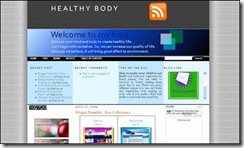 Healthy Living template