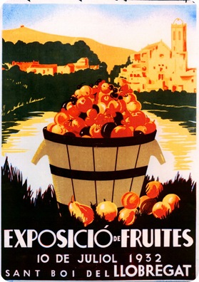 1932-Exposició fruites - cartell 1932-Exposició fruites - cartell