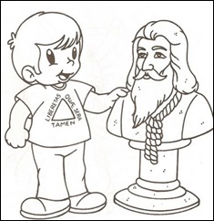 Tiradentes para colorir