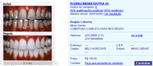 clareamento dental caseiro