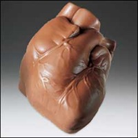 coração de chocolate