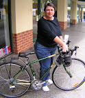 Moira's 08 Fuji Touring and SPD sandals. Going to Vietnam!