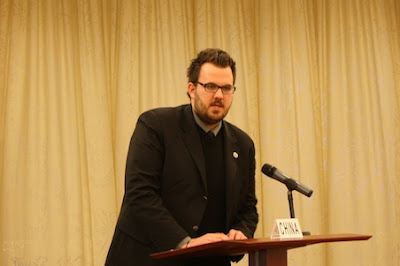 A delegate presents his Position Paper