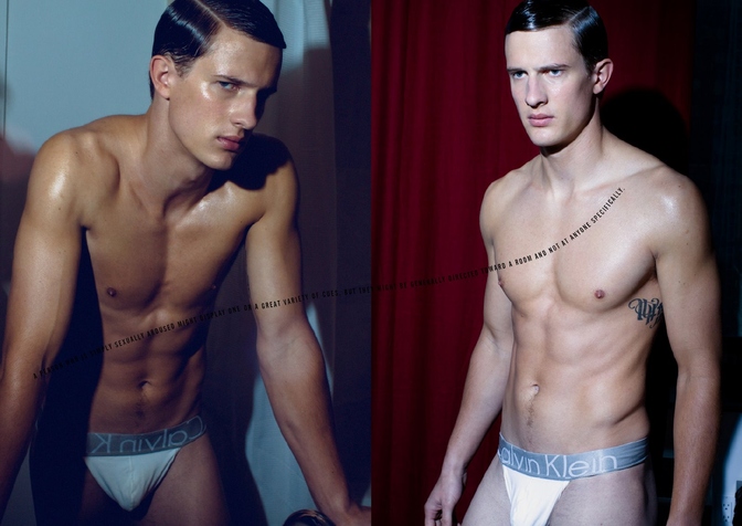 hot shirtless male model