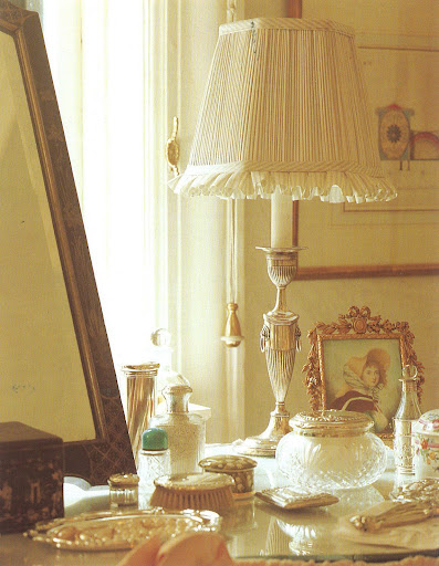 A lady's dressing table.