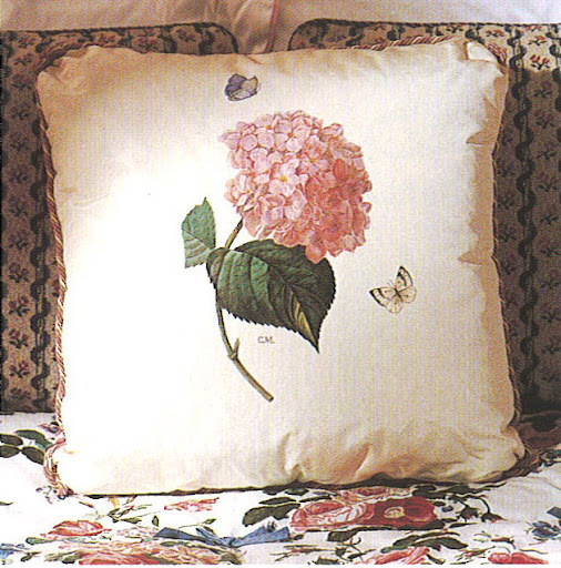 A sweet painted throw pillow (by Moss).
