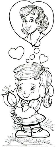 Mother´s day coloring pages